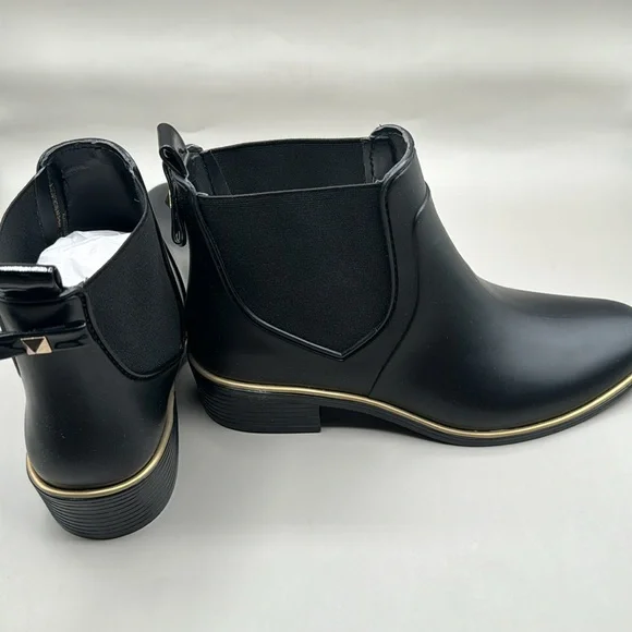 NWT Kate Spade NY Sedgewick Rain Boots Women s 7 Black Shoes